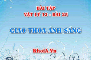 Bài tập Giao thoa ánh sáng: Giải bài tập 1, 2, 3, 4, 5, 6, 7, 8, 9, 10 trang 132, 133 SGK Vật lý 12 bài 25